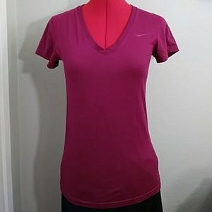 Nike dri-fit purple short sleeve shirt